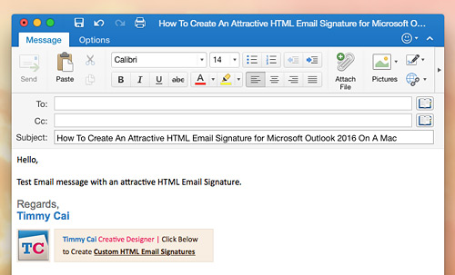 Email Signature Microsoft Outlook Mac
